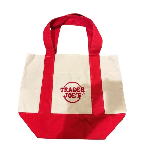 Trader Joe’s Red Mini Tote - Picture 5 of 5